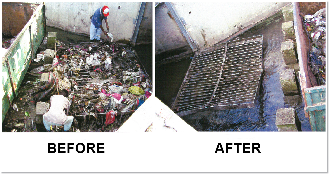 Stormwater pollutant trap cleaning